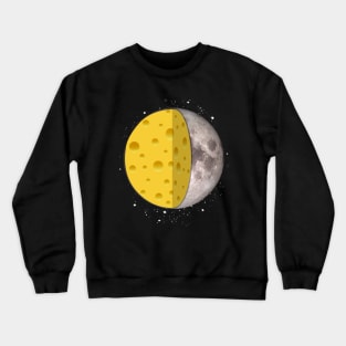 A cheesye moon. Crewneck Sweatshirt